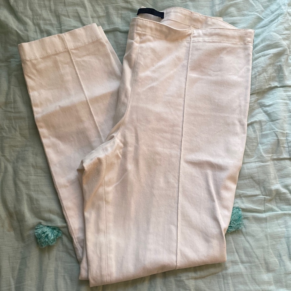 The Row white cotton pants